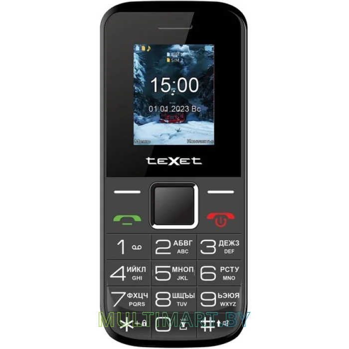 Мобильный телефон TeXet TM-206 (черный)